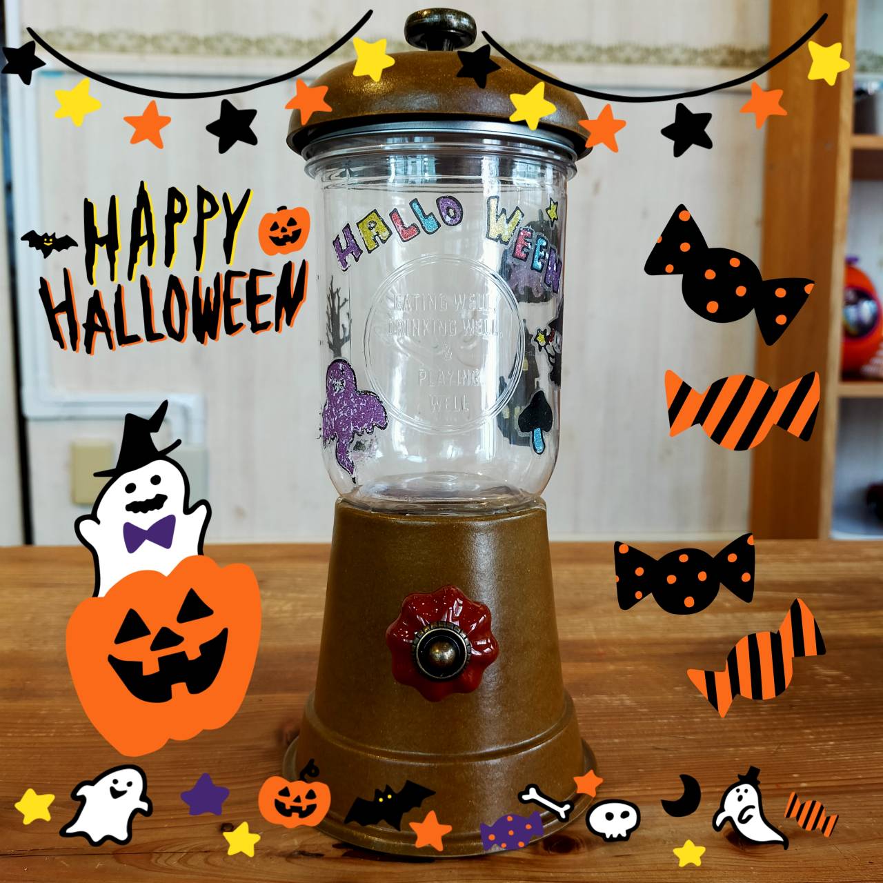 志茂 ハロウィンを楽しく 簡単可愛いキャンディポット作り講座