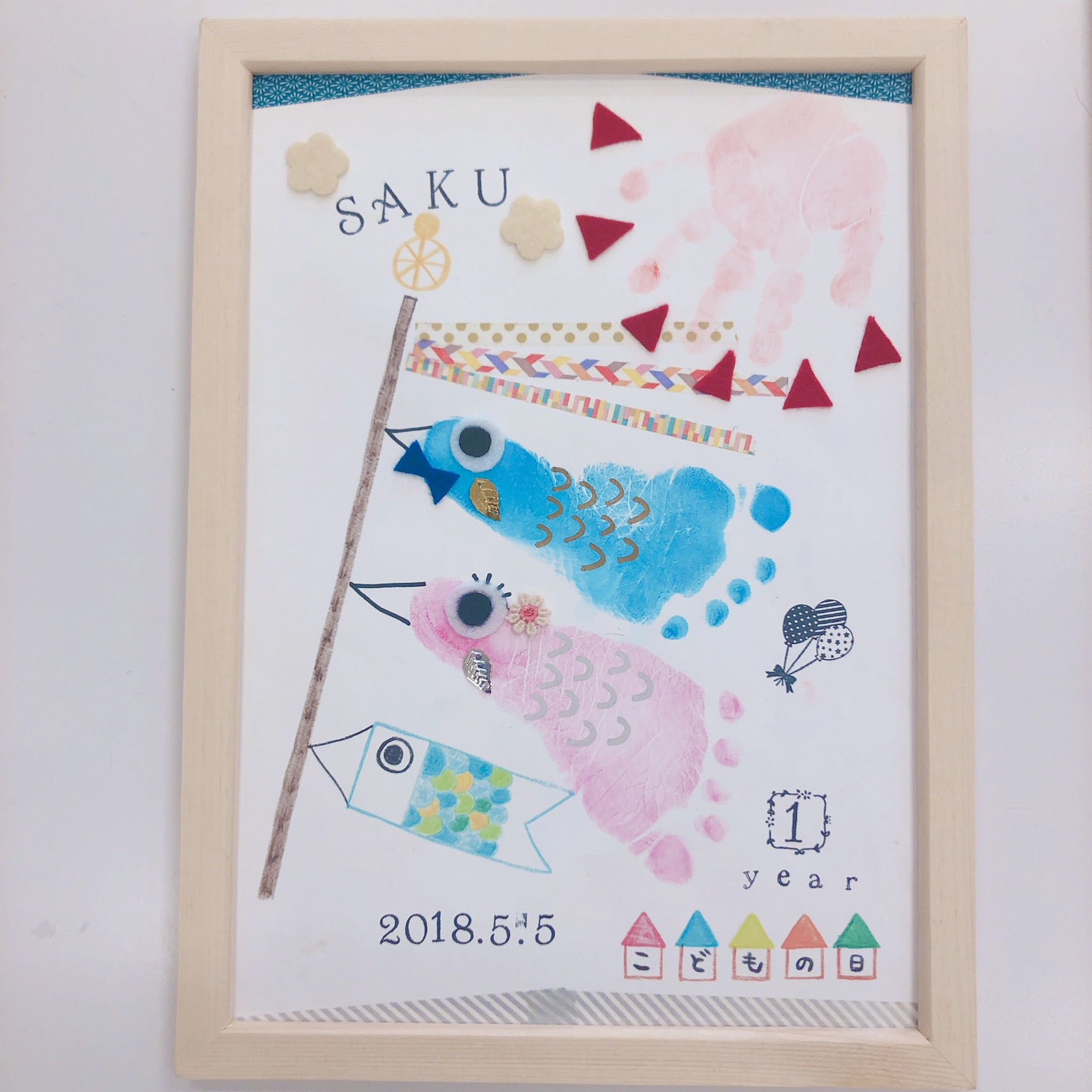 日程選べる 手形足形アートづくり 世界に一つの作品を